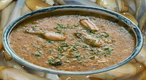 Sopa de Lingueirão do livro "Cozinha Regional do Algarve"!