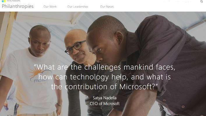 A Microsoft Philanthropies vai doa mil milhões em serviços cloud a ONG´s | Cred_Microsoft