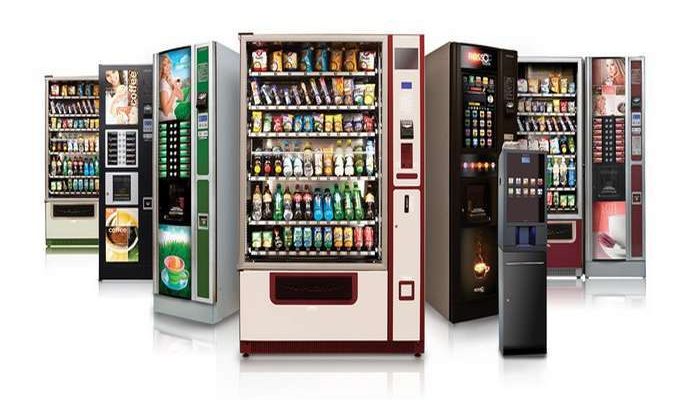 Seleção de alimentos nas máquinas de venda automática