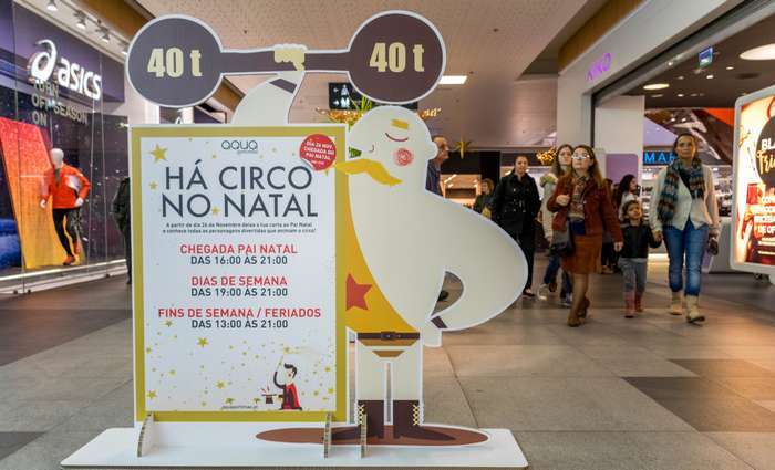 Pai Natal e Circo de Natal no CC Aqua Portimão