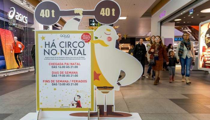 Pai Natal e Circo de Natal no CC Aqua Portimão