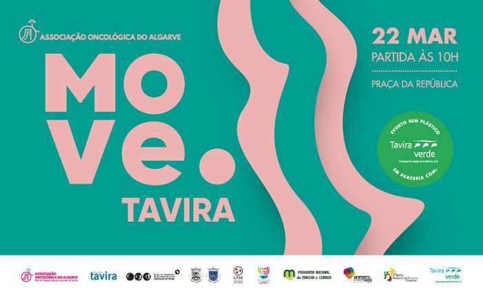 O evento "MOVE.Tavira" organizado pela Associação Oncológica do Algarve (AOA), não se irá realizar a 22 de Março, foi adiado para 26 de Abril, domingo.